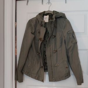 Old Navy Quilted Jacket in Olive Green